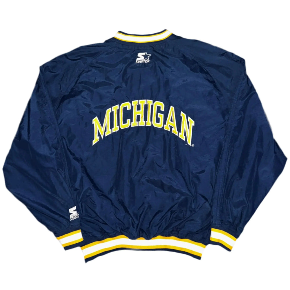 Michigan Wolverines Starter Windbreaker Vintage  (L)  - No Limit OG Styles-NO LIMIT OG STYLES