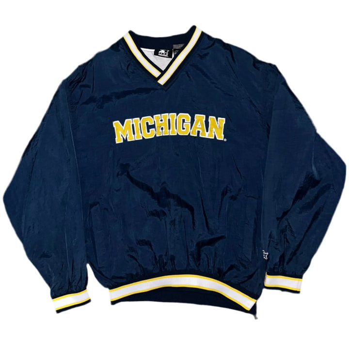 Michigan State Wolverines Windbreaker Starter Vintage (L) - No Limit OG Styles-NO LIMIT OG STYLES