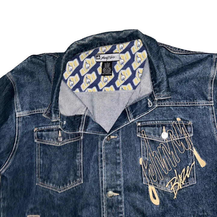 Denim Jeans Jacket JOHNNY BLAZE Hip Hop Classic (XL) - No Limit OG Styles-NO LIMIT OG STYLES