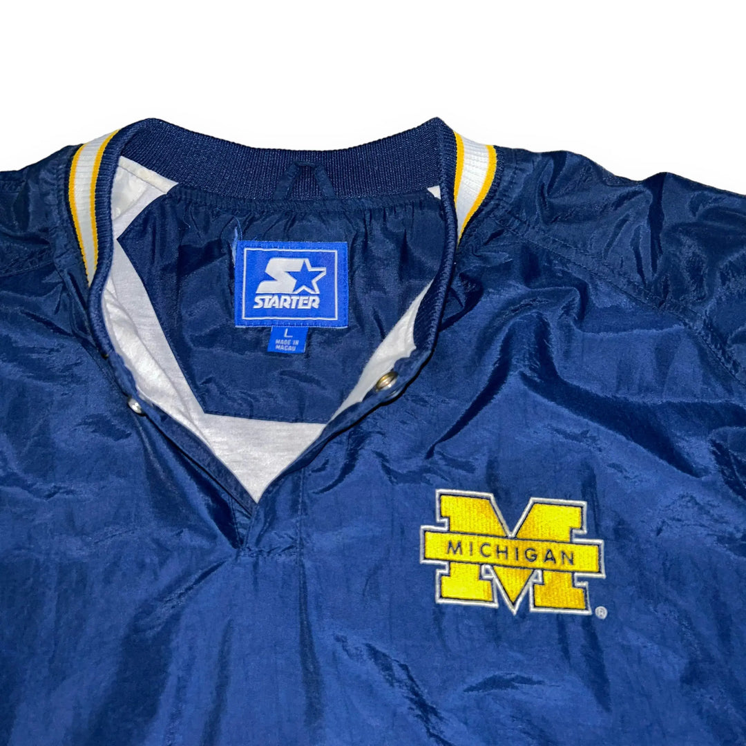 Michigan Wolverines Starter Windbreaker Vintage  (L)  - No Limit OG Styles-NO LIMIT OG STYLES