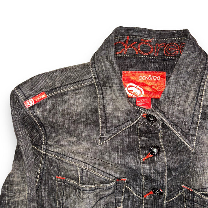 Jeans Jacket Ecko Red Vintage  (M)