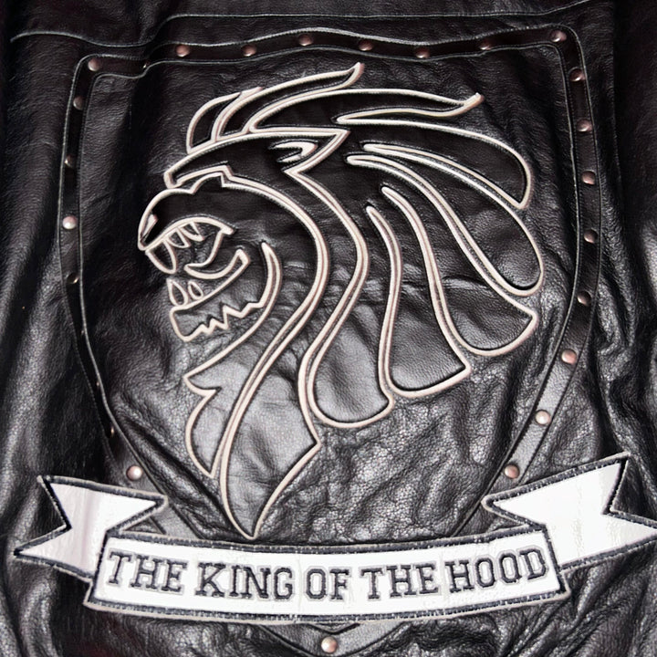 Leather Jacket Hood Boyz  (XL)