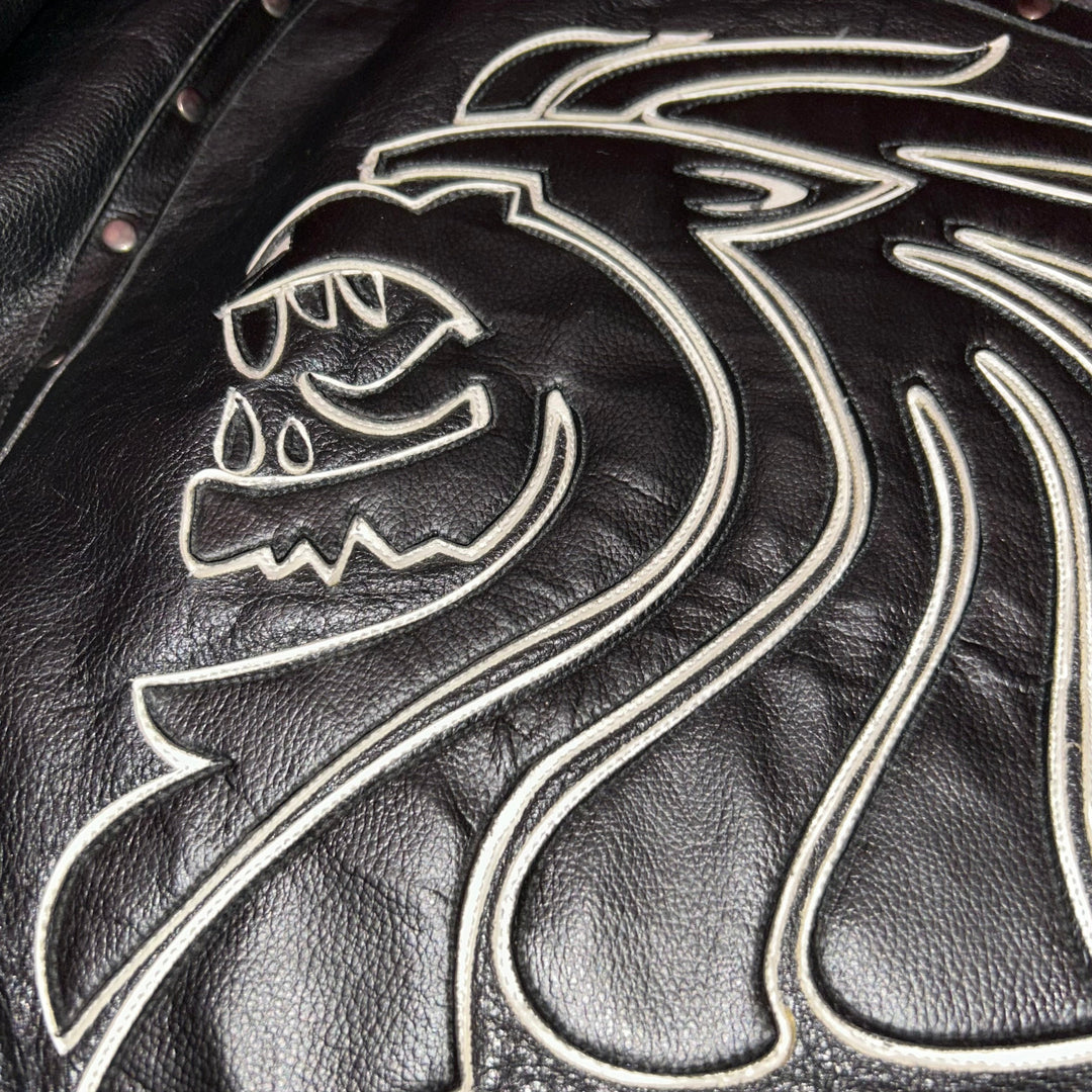 Leather Jacket Hood Boyz  (XL)