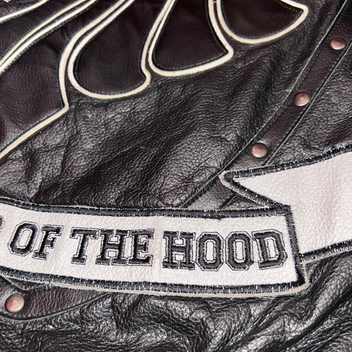 Leather Jacket Hood Boyz  (XL)