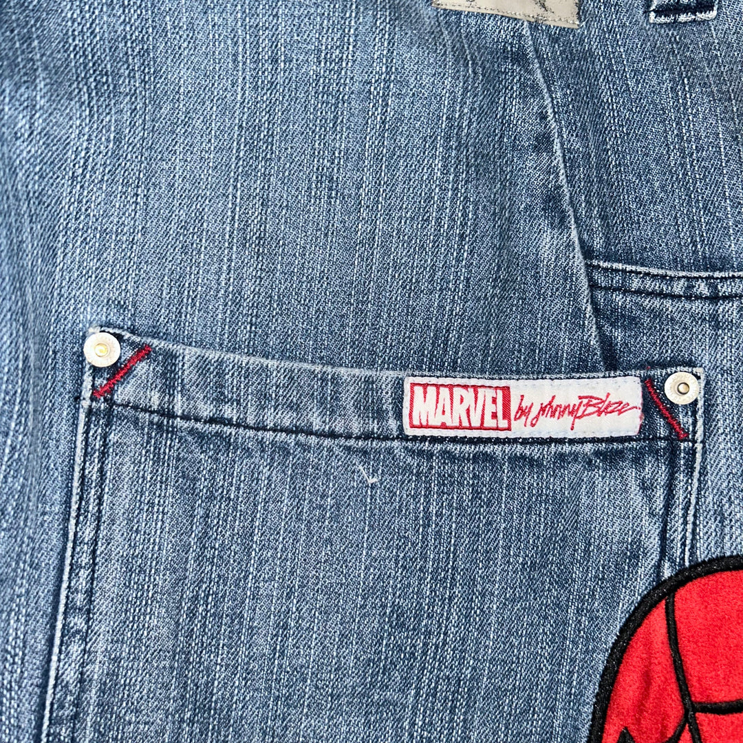 Baggy Jeans Johnny Blaze Spider-Man Marvel Vintage (34 USA L) - NOLIMITOGSTYLES-NONO LIMIT OG STYLES