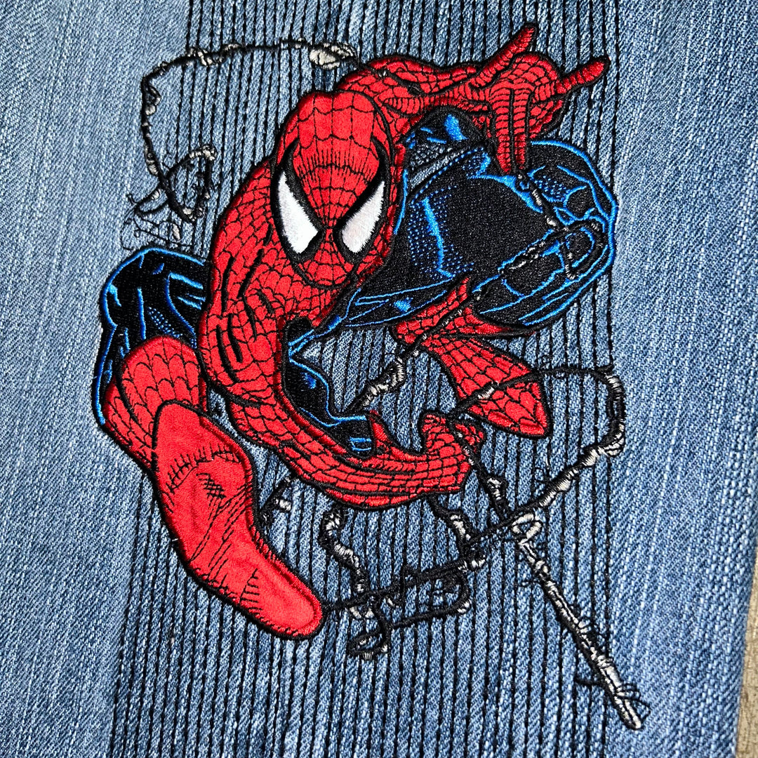 Baggy Jeans Johnny Blaze Spider-Man Marvel Vintage  (34 USA  L)