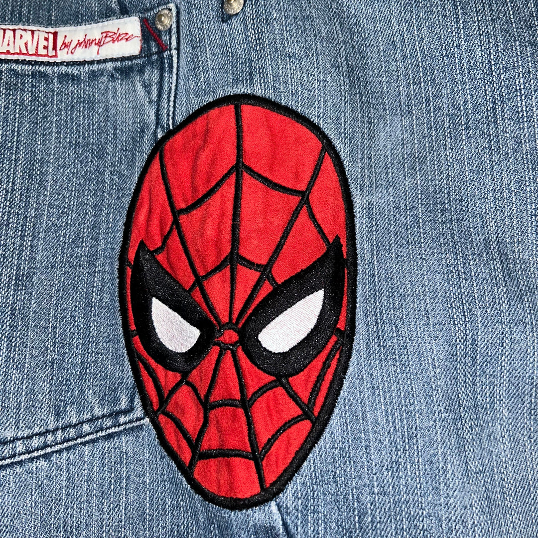 Baggy Jeans Johnny Blaze Spider-Man Marvel Vintage  (34 USA  L) - NOLIMITOGSTYLES-NO LIMIT OG STYLES