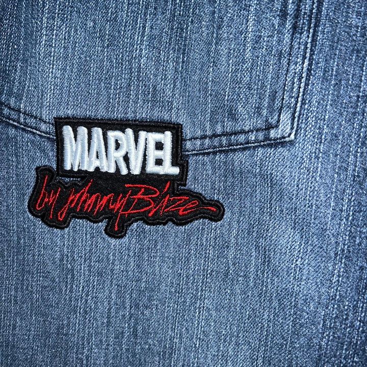 Baggy Jeans Johnny Blaze Spider-Man Marvel Vintage  (38 USA  XXL)-NO LIMIT OG STYLES