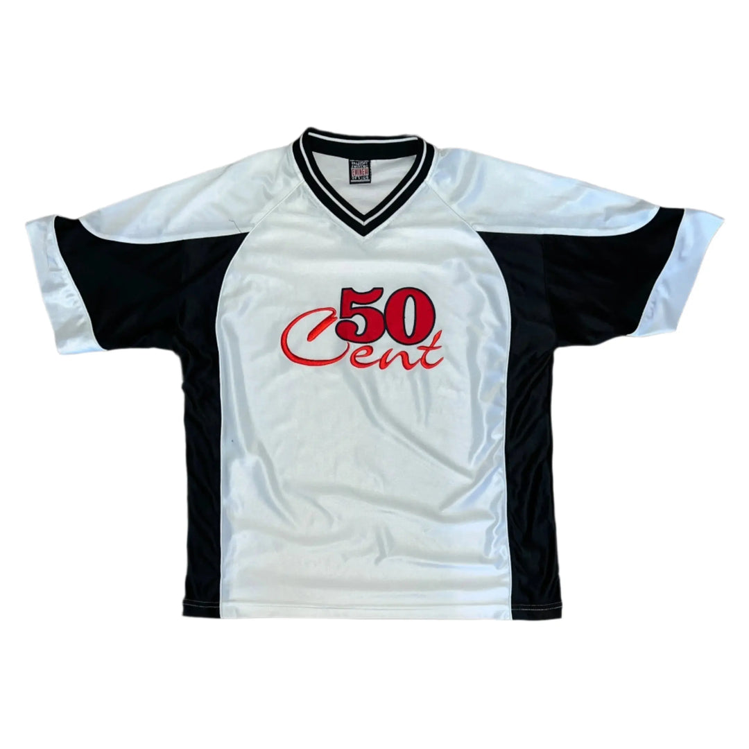 Front Photo of the Jersey Eminem Design 50cent 90s replica