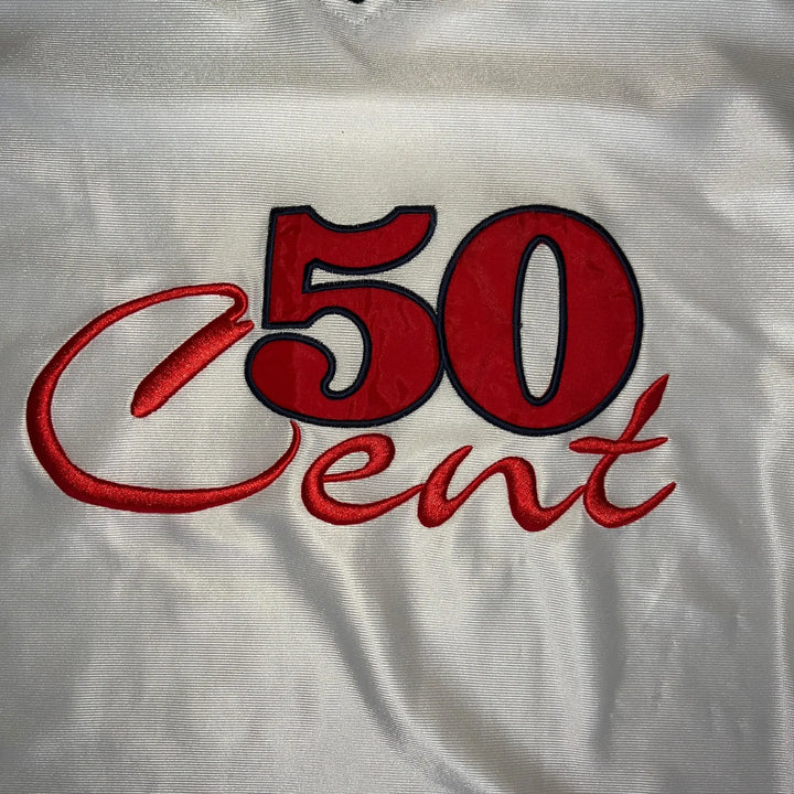 Aufnäher auf der Vorderseite des 50cent Jersey Eminem Designs " 50Cent "