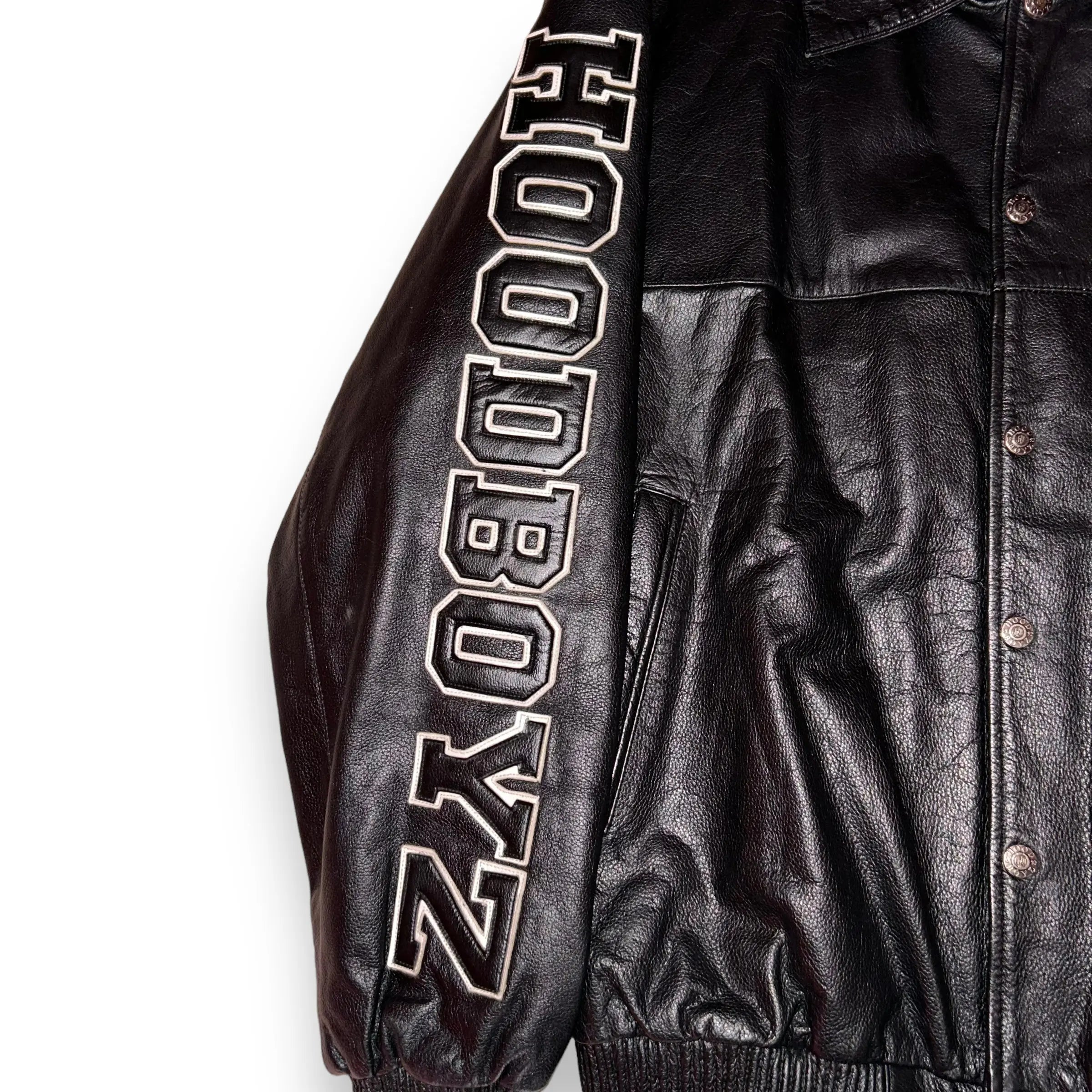 Leather Jacket HoodBoyz Hip Hop Classic (XL) - No Limit OG