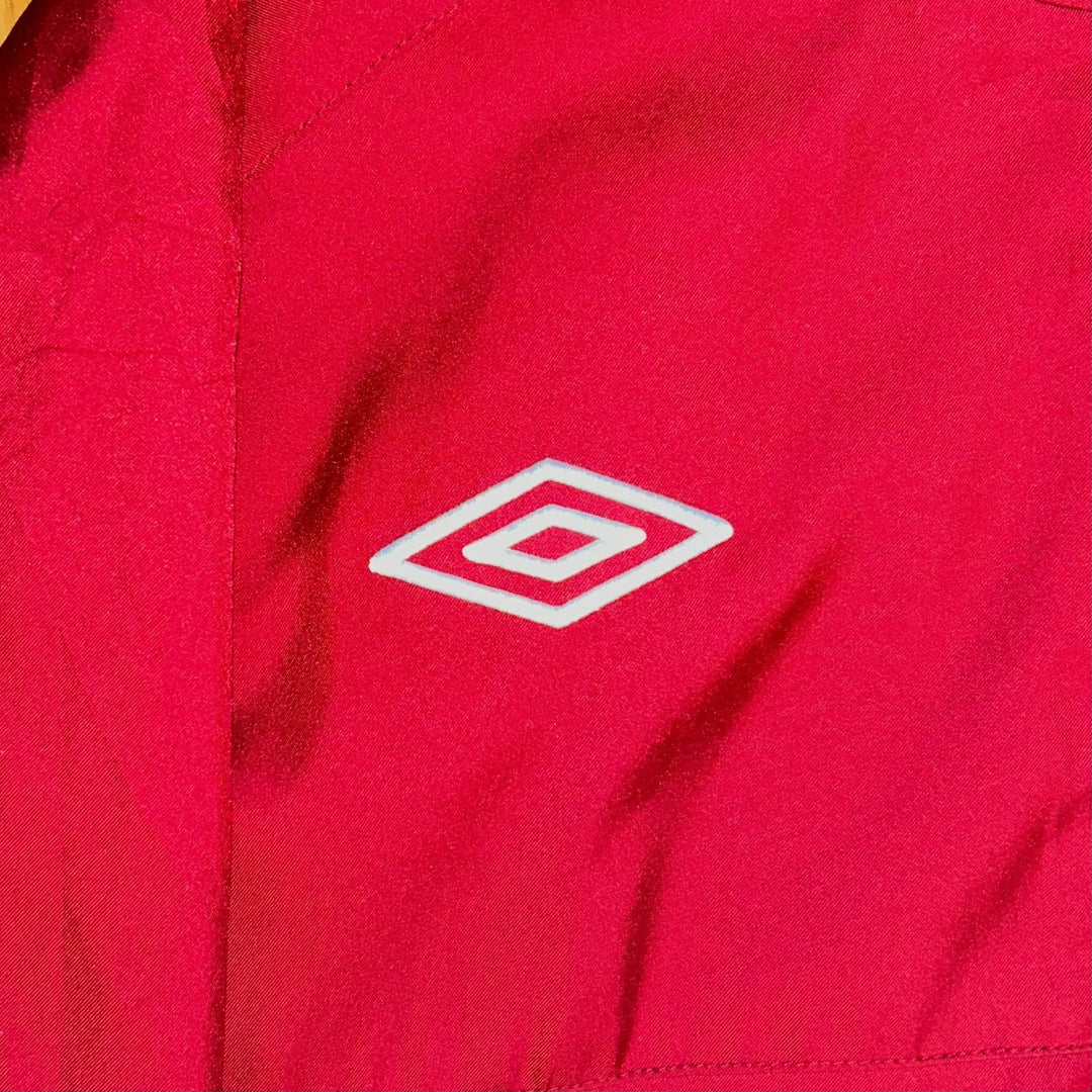 WINDBREAKER UMBRO FOREST L RED NOLIMITOGSTYLE FRONT LOGO EMBROIDERY WHITE